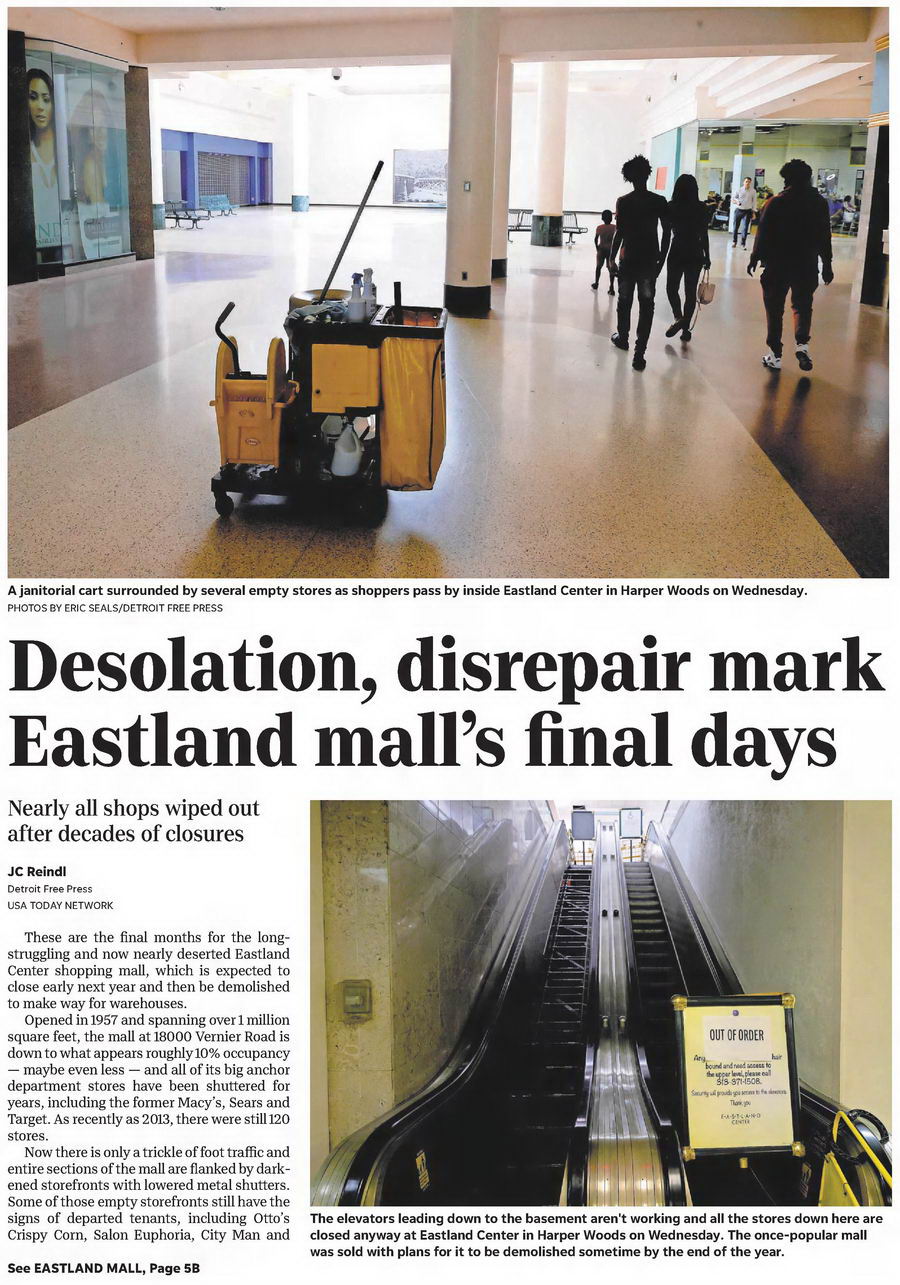 Eastland Center (Eastland Shopping Center, Eastland Mall) - 2021 Article
